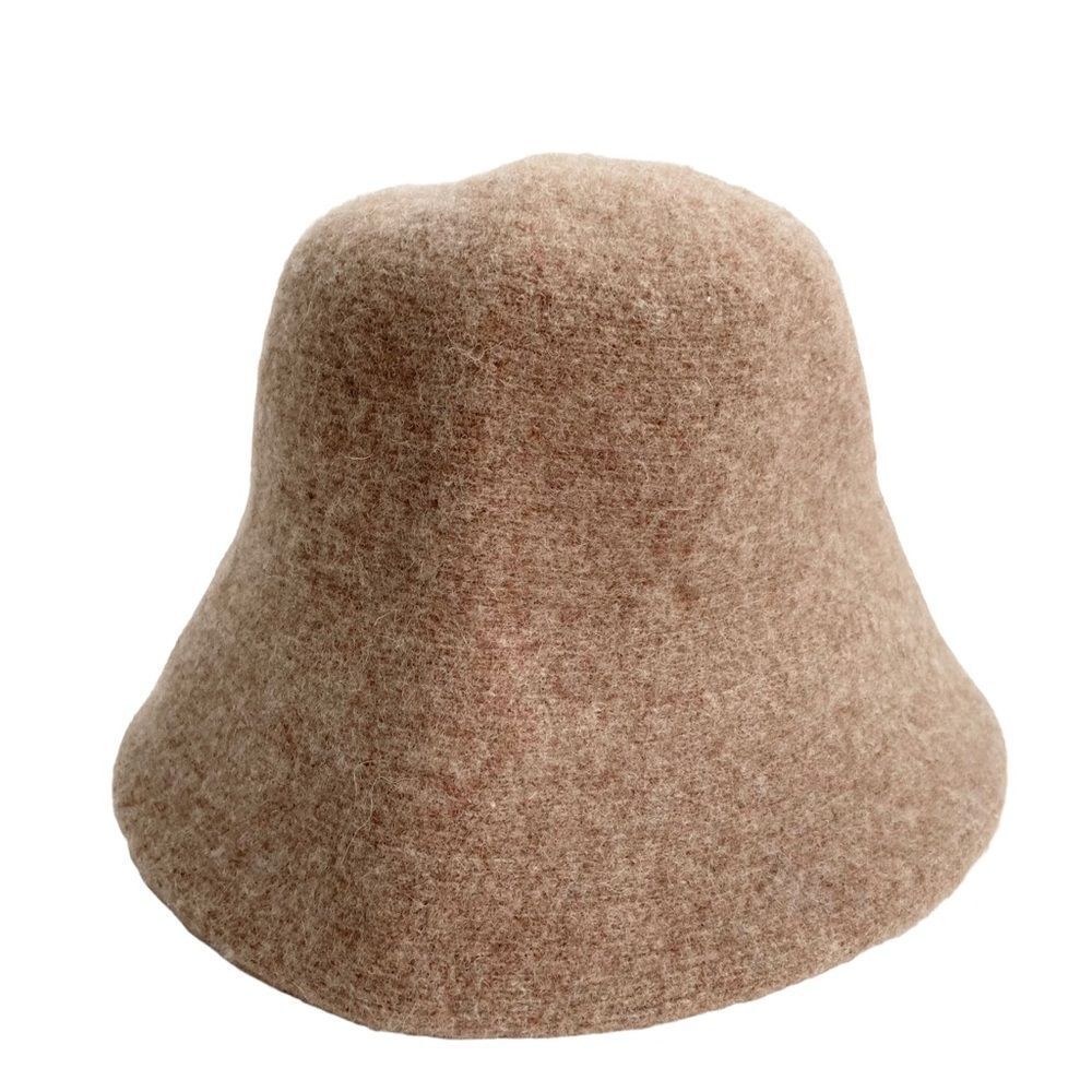 NEW Anthropologie Wool Bucket Hat in Cream Color One Size - Picture 2 of 7